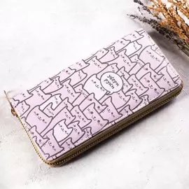 Кошелек женский, отдел на молнии, цвет бежевый