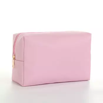 Косметичка дорожная на молнии, цвет розовый