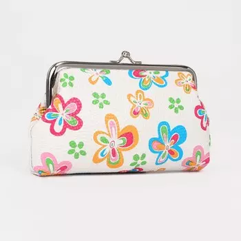 Косметичка на фермуаре, цвет бежевый/разноцветный