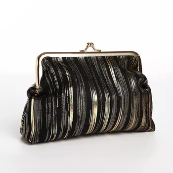 Косметичка на фермуаре, цвет черный