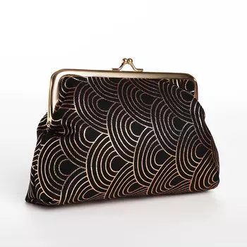 Косметичка на фермуаре, цвет черный