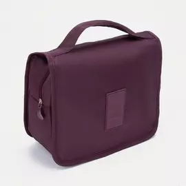 Косметичка на липучках, с крючком, цвет бордовый