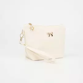 Косметичка на молнии, цвет белый