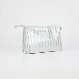 Косметичка на молнии, цвет белый