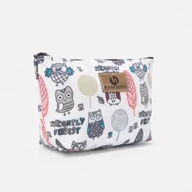 Косметичка на молнии, цвет белый