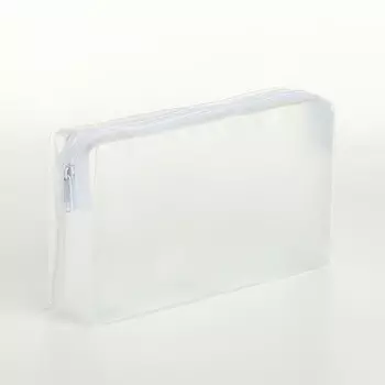 Косметичка на молнии, цвет белый