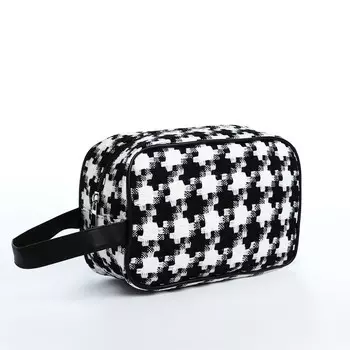 Косметичка на молнии, с ручкой, с рисунком