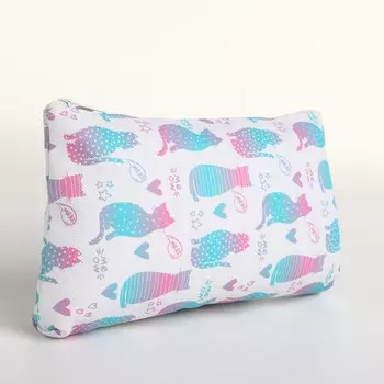 Косметичка на молнии, цвет белый/разноцветный