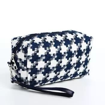 Косметичка на молнии, с ручкой, маленькая, с рисунком