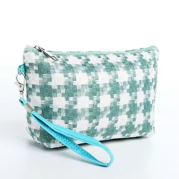 Косметичка женская на молнии, с подкладом, ручкой,