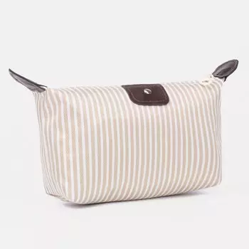 Косметичка на молнии, цвет бежевый