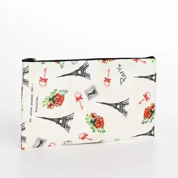 Косметичка на молнии, цвет бежевый