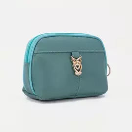 Косметичка на молнии, цвет бирюзовый