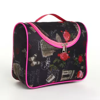 Косметичка на молнии, цвет черный