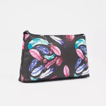 Косметичка на молнии, цвет черный