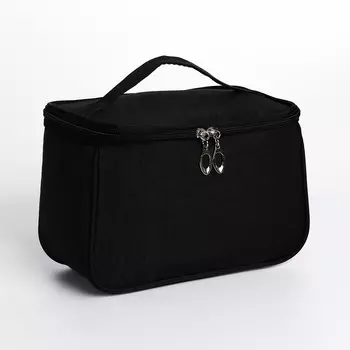 Косметичка на молнии, цвет черный