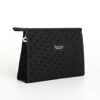 Косметичка на молнии, цвет черный