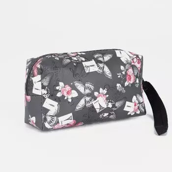 Косметичка на молнии, цвет черный