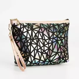 Косметичка на молнии, цвет чёрный