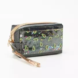 Косметичка на молнии, цвет чёрный