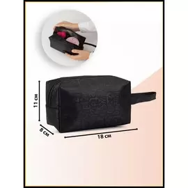 Косметичка на молнии, цвет черный