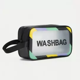 Косметичка на молнии, цвет чёрный