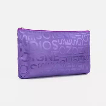 Косметичка на молнии, цвет фиолетовый