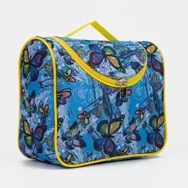 Косметичка на молнии, цвет голубой