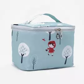 Косметичка на молнии, цвет голубой