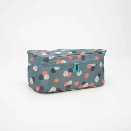 Косметичка дорожная на молнии, цвет голубой