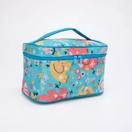 Косметичка на молнии, цвет голубой