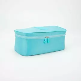 Косметичка на молнии, цвет голубой