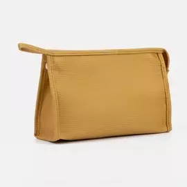 Косметичка на молнии, цвет горчичный