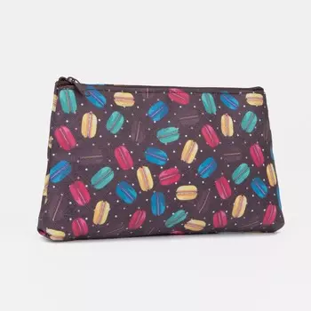 Косметичка на молнии, цвет коричневый/разноцветный