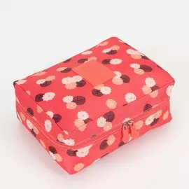 Косметичка - органайзер дорожная на молнии, с карманом, с принтом