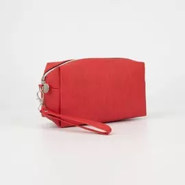 Косметичка на молнии, цвет красный