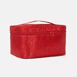 Косметичка на молнии, цвет красный