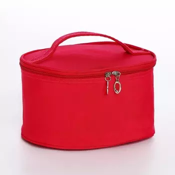 Косметичка на молнии, цвет малиновый