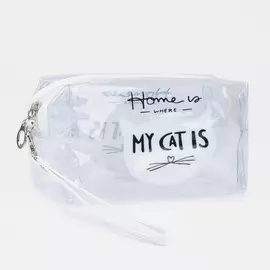Косметичка на молнии, цвет прозрачный