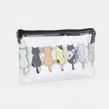 Косметичка на молнии, цвет прозрачный