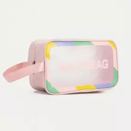 Косметичка на молнии, цвет розовый