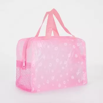 Косметичка на молнии, цвет розовый