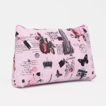 Косметичка на молнии, цвет розовый