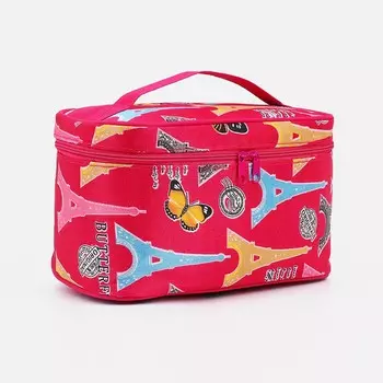 Косметичка на молнии, цвет розовый