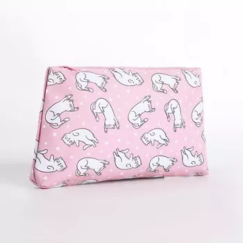 Косметичка на молнии, цвет розовый