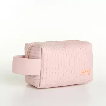 Косметичка на молнии, цвет розовый