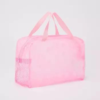 Косметичка на молнии, цвет розовый