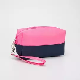 Косметичка на молнии, цвет розовый/синий