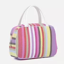 Косметичка на молнии, цвет розовый/сиреневый