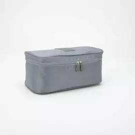 Косметичка на молнии, цвет серый